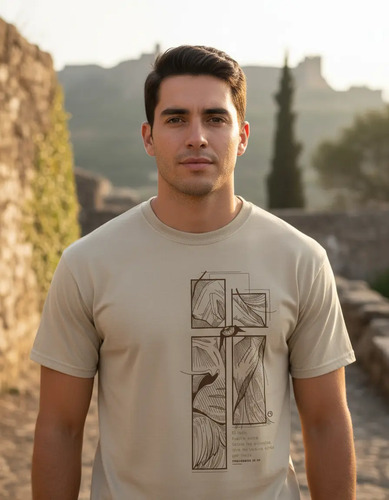 Playera Cristiana León Fuerte Caballero - Apostólika | Meses sin interés