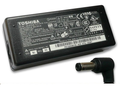 Cargador Notebook Toshiba  19v 3.42a 65w