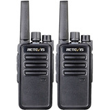 2 Radios Retevis Rt68 Walkie Talkies Con Cargador De Soporte