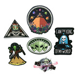 Planilla De Stickers Aliens Mod 2  28 Cm Aprox