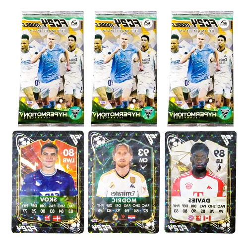 150 Cartas Fifa 24 Mobile Tarjetas De Fútbol Holográficas