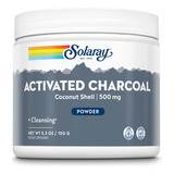 Solaray Carbón De Coco Activado En Polvo 500 Mg | Limpieza 