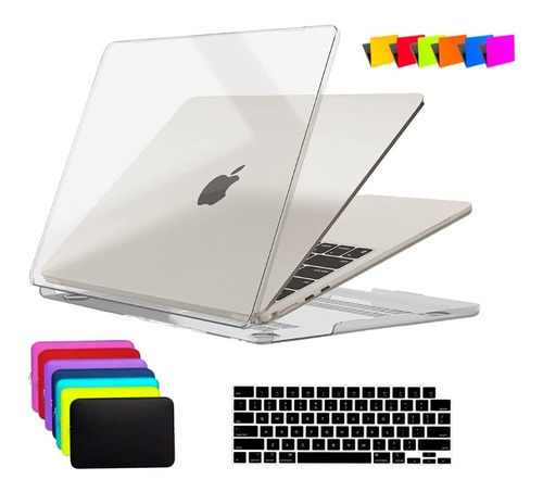 Kit Capa Macbook Air 13 A2337 Apple + Pel Teclado + Neoprene