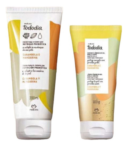 Kit Jabon Y Crema Mandarina Y Carambola Natura - Ave Fenix 