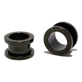 (par) 6mm A 12mm Expansor Metalico Negro En Acero Inoxidable