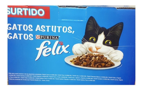 Alimento Húmedo Para Gato Mix Pack 24 De 85 G Félix