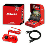 Mvs Mini Neo Geo Arcade Color Rojo + 1 Control Rojo + Hdmi 
