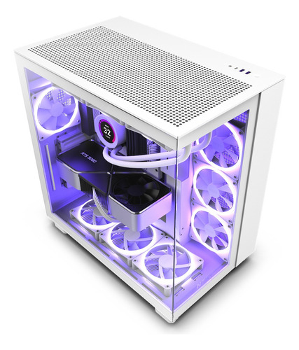 Gabinete Nzxt H9 Flow Sin Fuente Blanco (cm-h91fw-01)