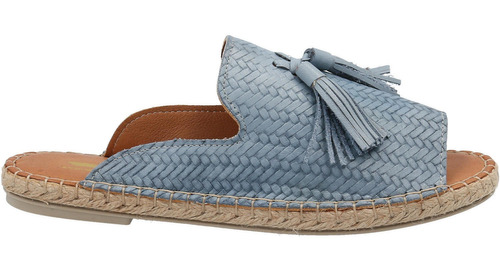 Slip On Cuero Mujer Sole Azul Rockford