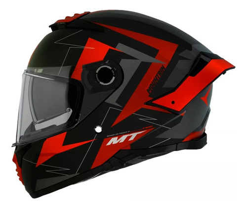 Casco Moto Mt Thunder4 Mountain Naranja Ktm Mate El Rutero