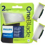 Lâminas Refil Philips Oneblade Barbeador Pacote 2 Unidades