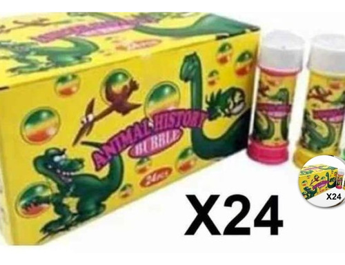 Pack Por 24 Burbujas De Dino Juego Para Niños