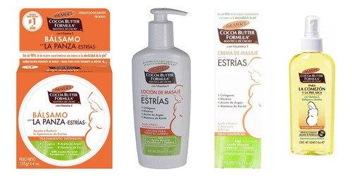 Kit Anti Estrías Para El Embarazo El Original 4 Productos