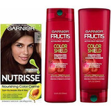 Garnier Nutrisse Hair Color And Fructis Color Shield Regimen