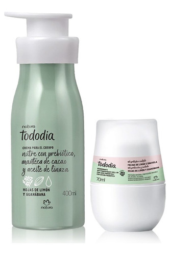 Kit Natura Tododia Hojas De Limón Y Guanábana Crema Desodor 