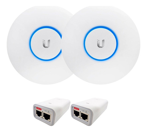 2x Uap-ac-lite-br Unifi Ap Lite Mimo 2.4/5gh 300/867mb + Poe