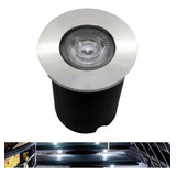 Balizador Spot Led Embutir Chao Piso Jardim 1w Ip65 Frio