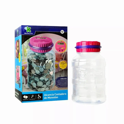Discovery Kids Alcancia Contadora De Monedas Rosa Azul