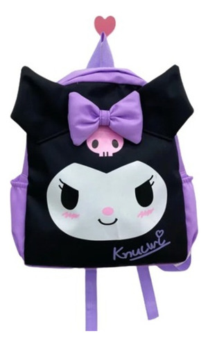 Bolso Maleta Mochila Kuromi Morado Satori Kawaii