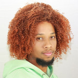 Peruca Wig Masculina Black Power Afro Curta - Fotos Reais