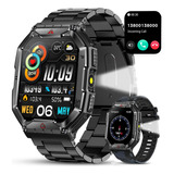 Reloj Inteligente Hombre Militar Bluetooth Call Brújula