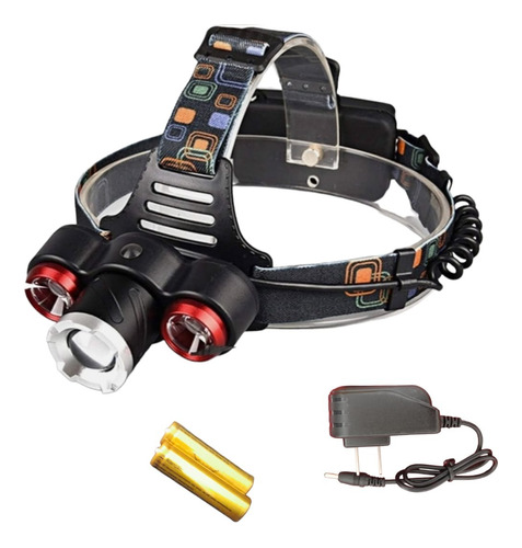 Lampara Minera De Cabeza Recargable Bike Headlamp 