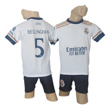 Kit Conjunto Uniforme Infantil Do Real Madrid 2024 