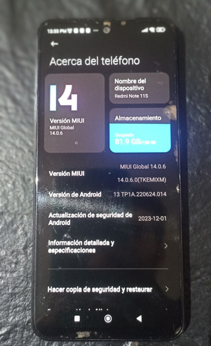 Xiaomi Readmi 11s 128gb 8gb Ram