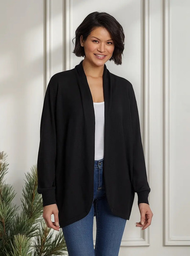 Sueter Cardigan Abierto Casual Para Dama Ella Moss