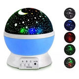 Proyector De Estrellas Lampara Luna 360 Colores Rgb Velador