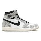 Jordan Retro 1 High Blanco Y Gris Originales 