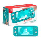 Console Nintendo Switch Lite 32gb Azul Turqueza Novo Lacrado