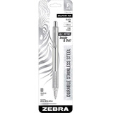 Zebra 29411 F-701 Bolígrafo De Acero Inoxidable Retráctil Pl