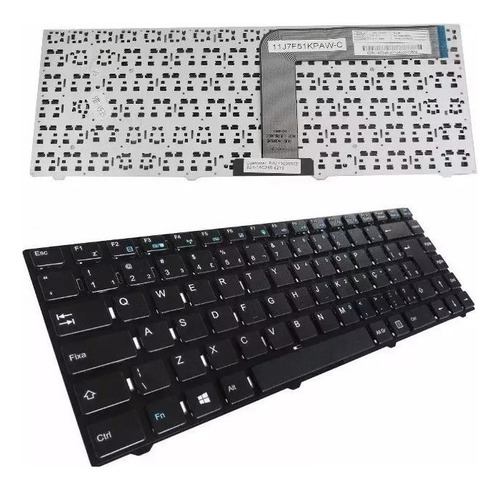 Teclado Cce U25 U45 N325 Mp-11j78pa-f51gw 11j7f51jpaw-a Br Ç