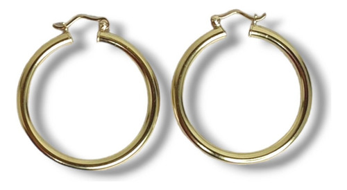 Candongas / Aretes Grandes De Mujer Oro 18k Laminado 3 Cm