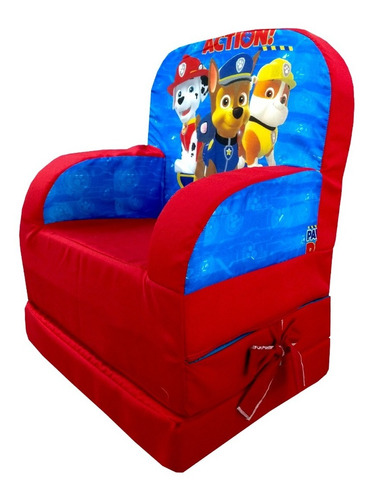 Asiento Infantil Sillon Cama Sofa Individual Niño Paw Patrol