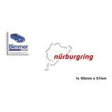 Adesivo Nurburgring 2 Cores Bmw Vw Audi Euro Look Fixa Jdm