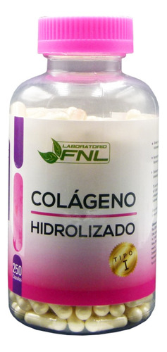 Colágeno Hidrolizado 350mg 250 Cápsulas Fnl