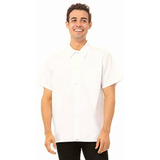 Chef Works Camisa De Cocina Para Hombre, Blanco, Large