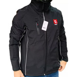 Campera Softshell Qobu Con Protecciones Moto Enduro Kevlar