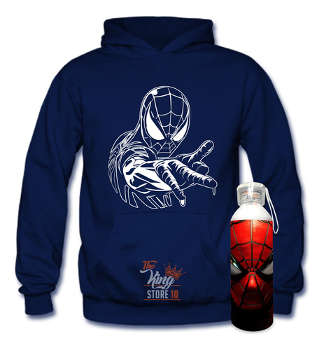 Poleron + Botella, Spiderman, Marvel, Super Heroe, Comics, Fans, Xxxl