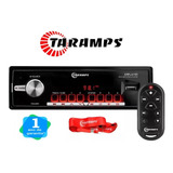 Radio Bluetooth Com Amplificador 4x100w Taramps + Controle 