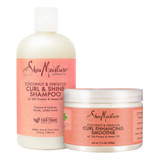 Shea Moisture Shampoo Y Crema Para Peinar Coconut Hibiscus