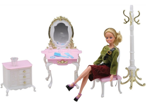 El Tocador De Gloria Muebles Muñecas Barbie Lionels Jretro70