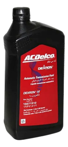 Aceite Transmision Aut Dexron Vi Chevrolet Cruze 1.8l 2011