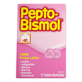 Pepto Bismol Caja Con 12 Tabletas Masticables