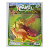 Combo 2 Animais Pvc Maquete Escola Zoo Jurassicos