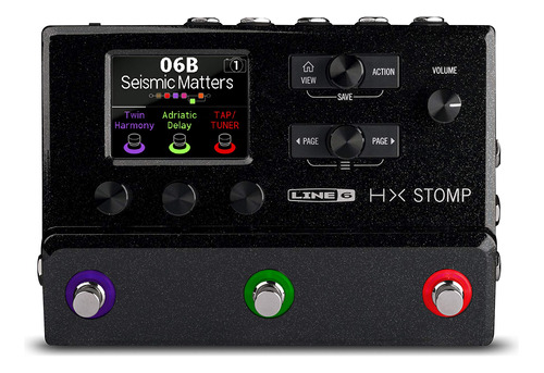 Line 6 Hx Stomp - Pedal De Guitarra Multiefectos, Color Neg.