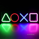 Cartel Neon Led Lampara Luz Playstation Gamer App Bluetooth