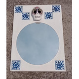 Decoración Día De Muertos. Espejo Con Cráneo De Papel Mache